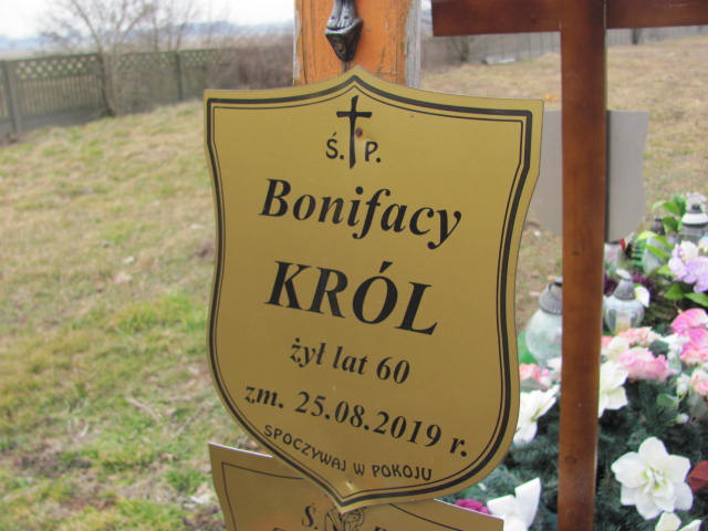 Bonifacy Król 1959 Wilczkowice - Grobonet - Wyszukiwarka osób pochowanych